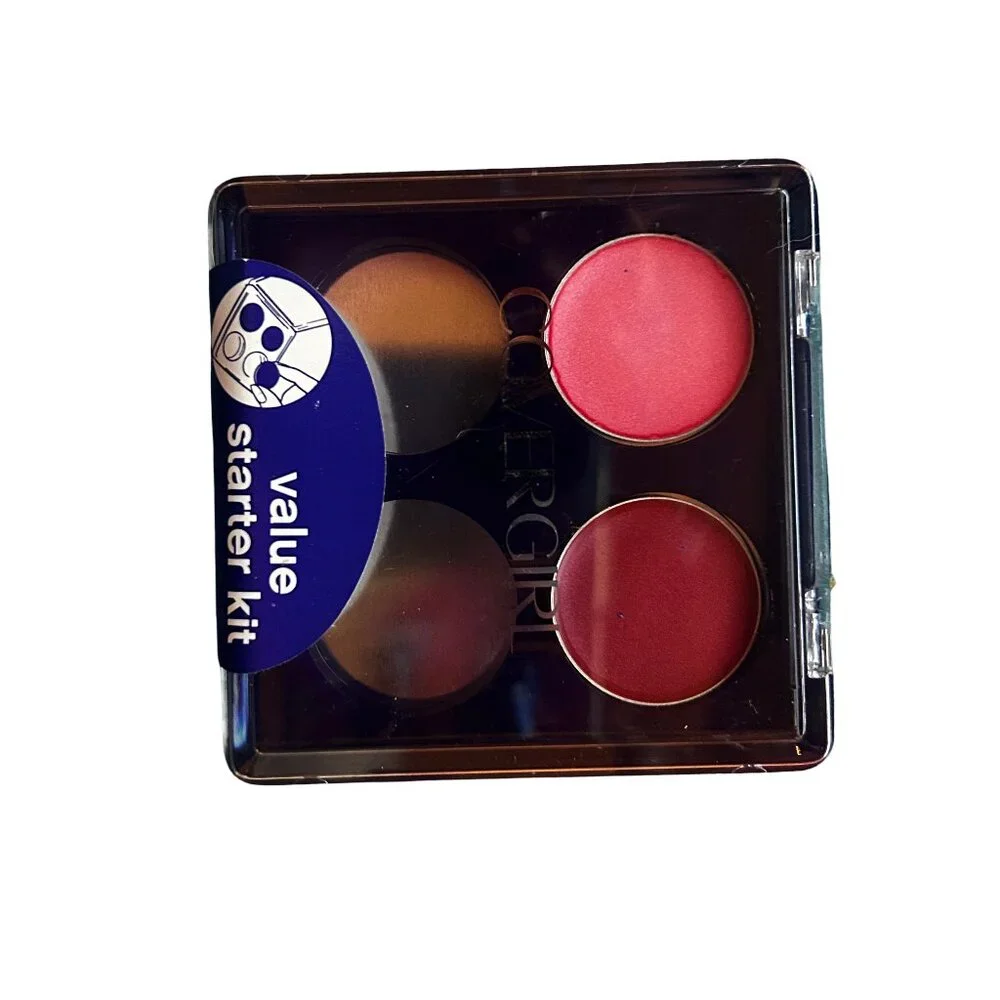 Vintage CoverGirl Custom Compact Lip Color Lot Magnetic Pots Refills Rose Quartz